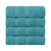 Smart Dry Zero Twist Cotton Medium Weight Bath Towels, Set of 4