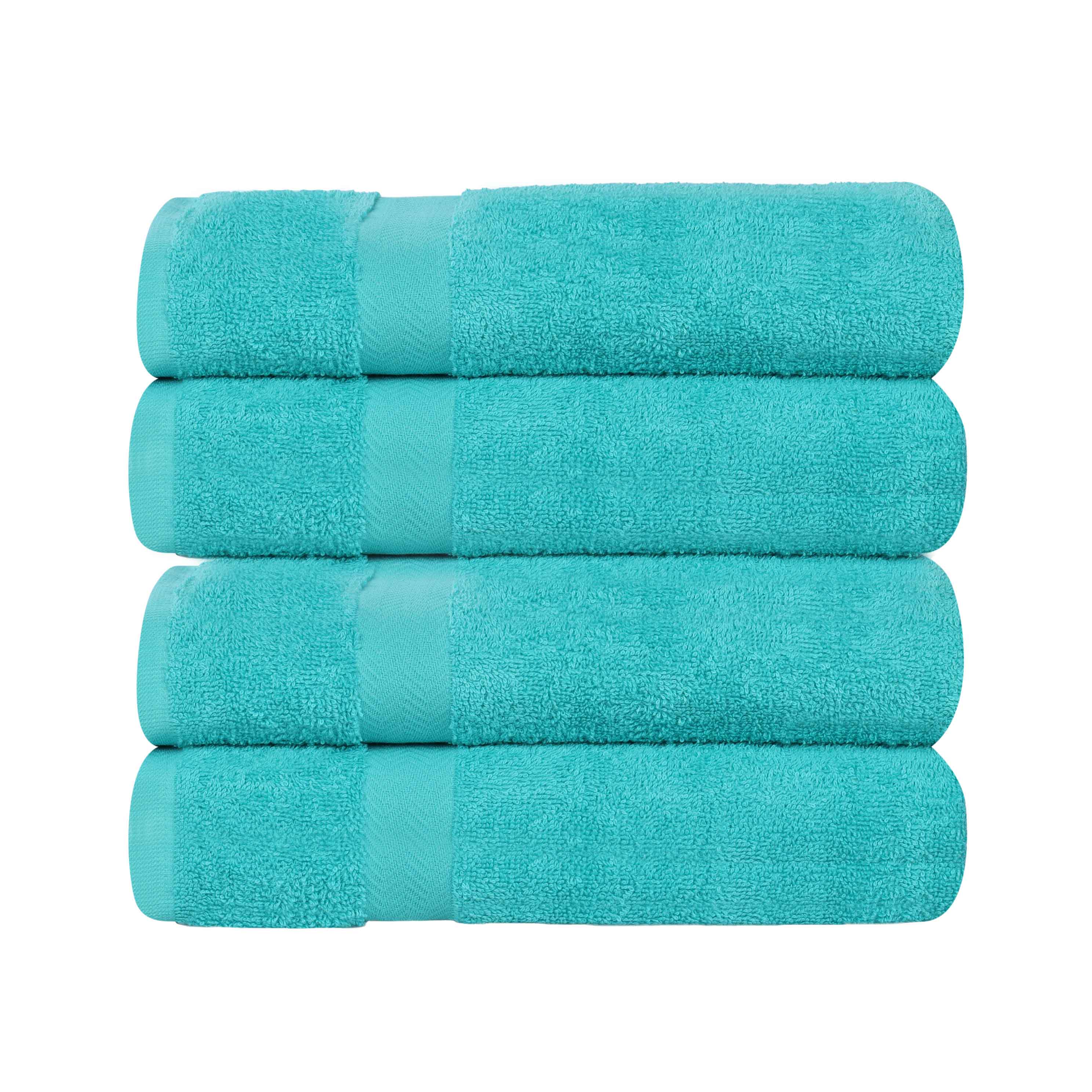 Cotton Highly Absorbent Eco-Friendly Quick Dry 4 Piece Bath Towel Set - Bath Towel by Superior