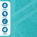 6 Piece Cotton Eco-Friendly Soft Absorbent Towel Set - Towel Set by Superior