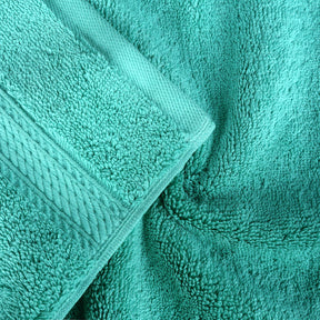 Egyptian Cotton Pile Absorbent 2 Piece Plush Solid Bath Sheet Set - Turquoise