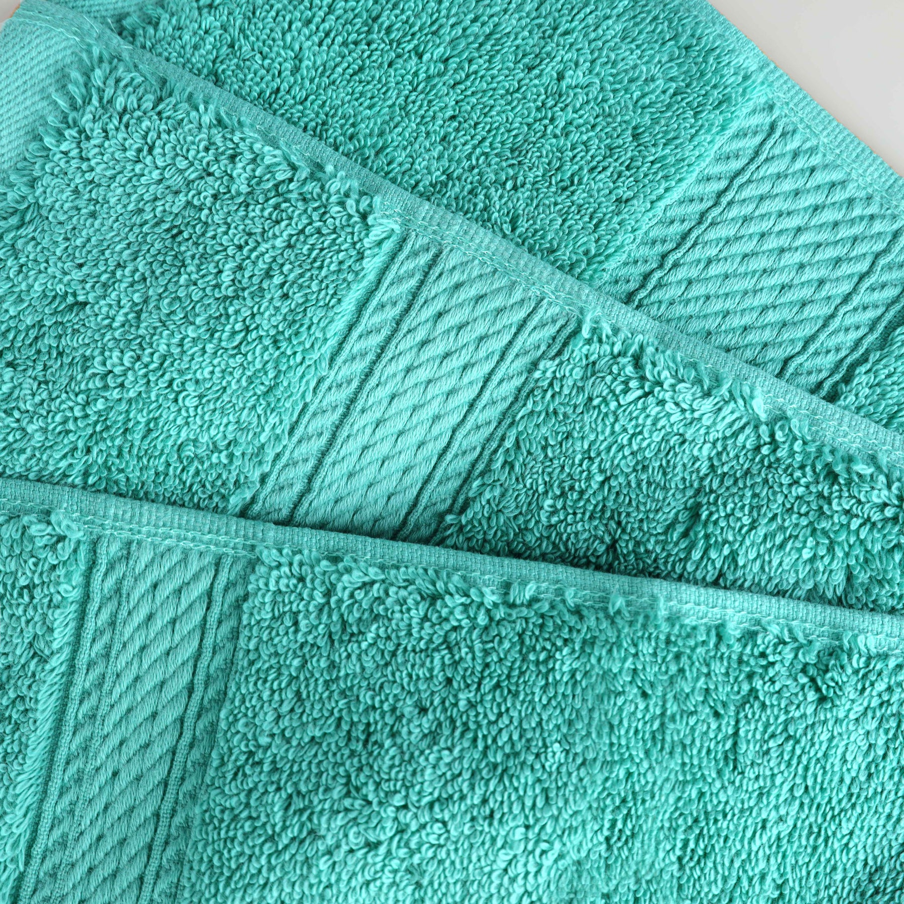 Egyptian Cotton Pile Absorbent 2 Piece Plush Solid Bath Sheet Set - Turquoise