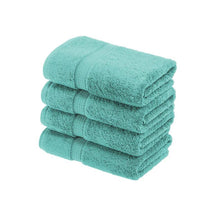 Egyptian Cotton Pile Absorbent Solid 4 Piece Hand Towel Set - Hand Towel Set by Superior - Superior 