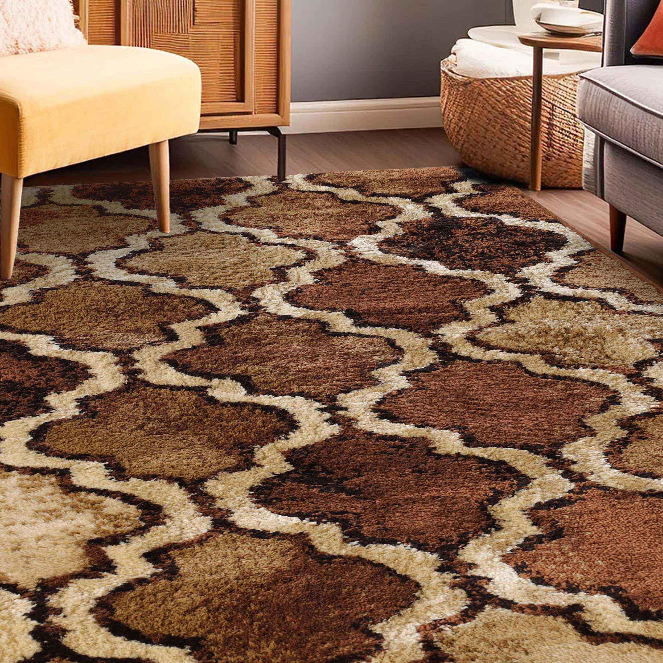 Viking Contemporary Geometric Trellis Indoor Area Rug or Runner - Rugs by Superior