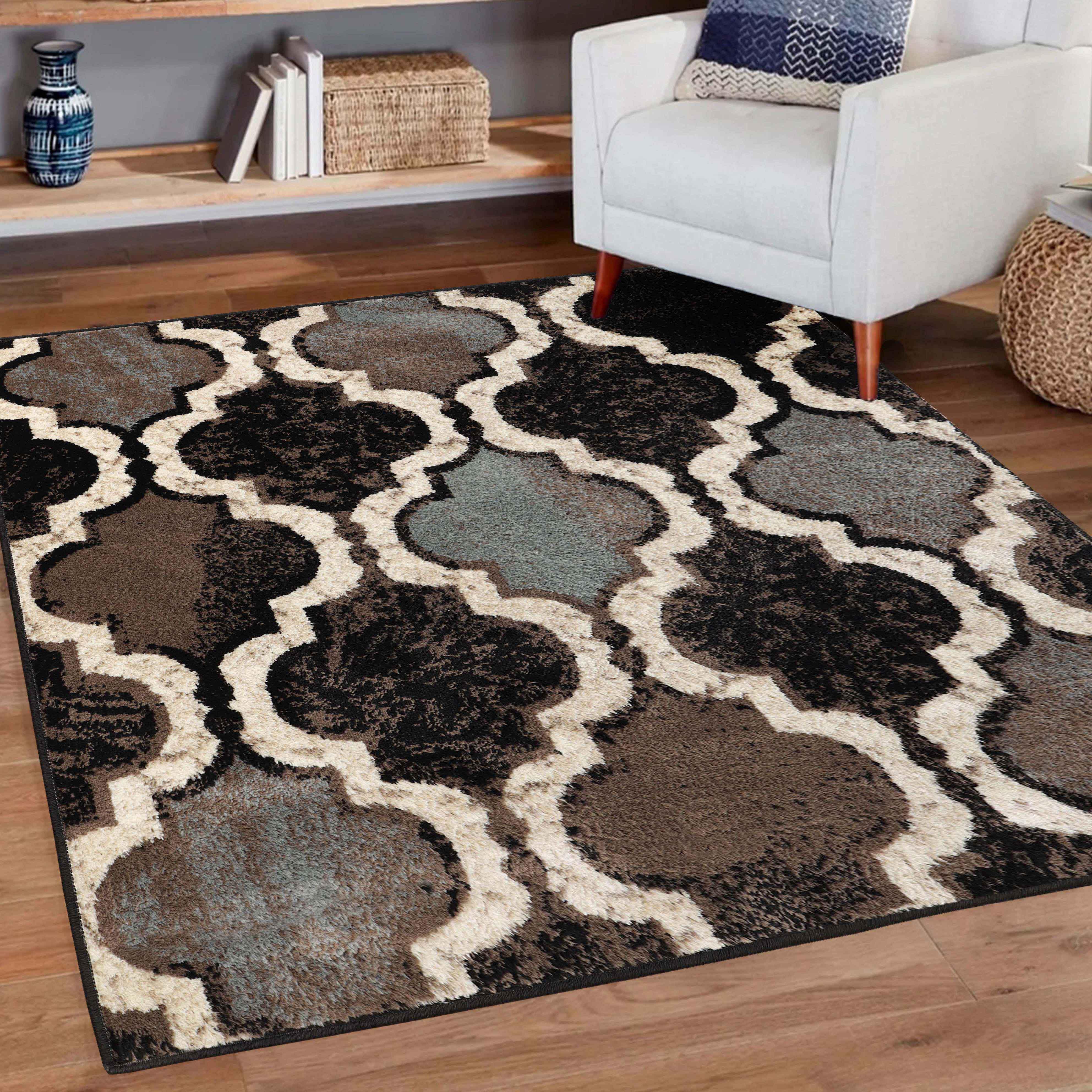 Viking Contemporary Geometric Trellis Indoor Area Rug or Runner - Rugs by Superior