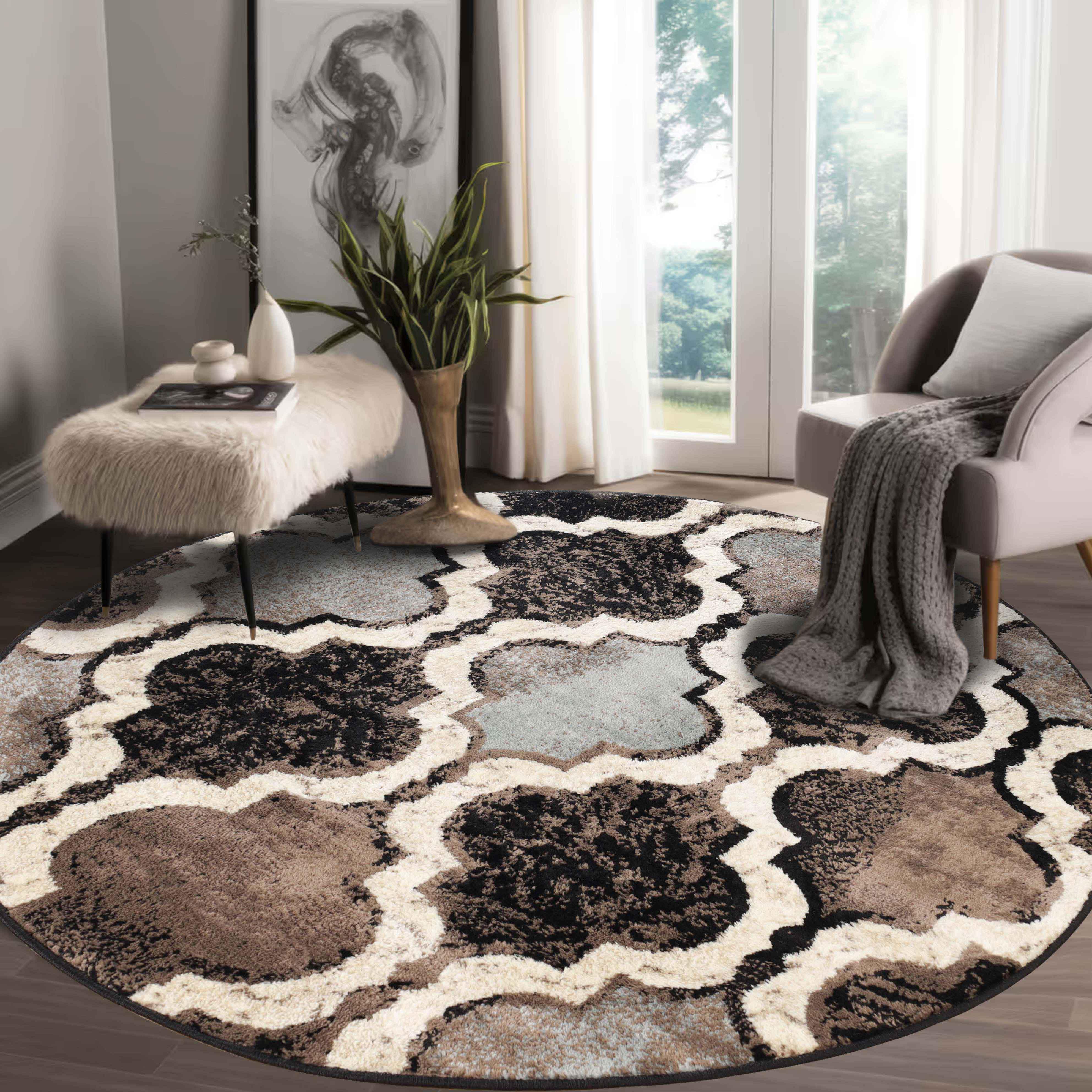 Viking Contemporary Geometric Trellis Indoor Area Rug or Runner - Rugs by Superior