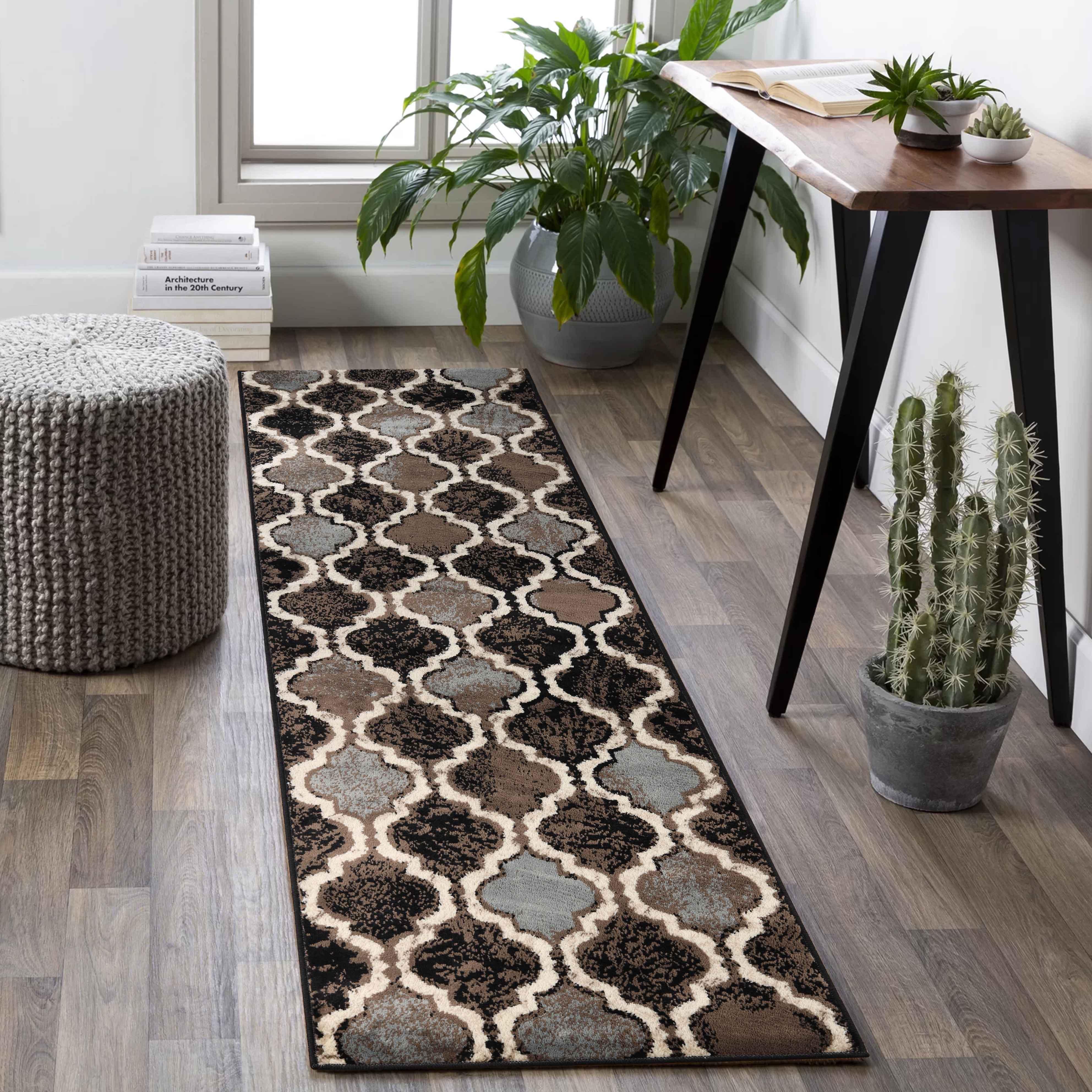 Viking Contemporary Geometric Trellis Indoor Area Rug or Runner - Rugs by Superior