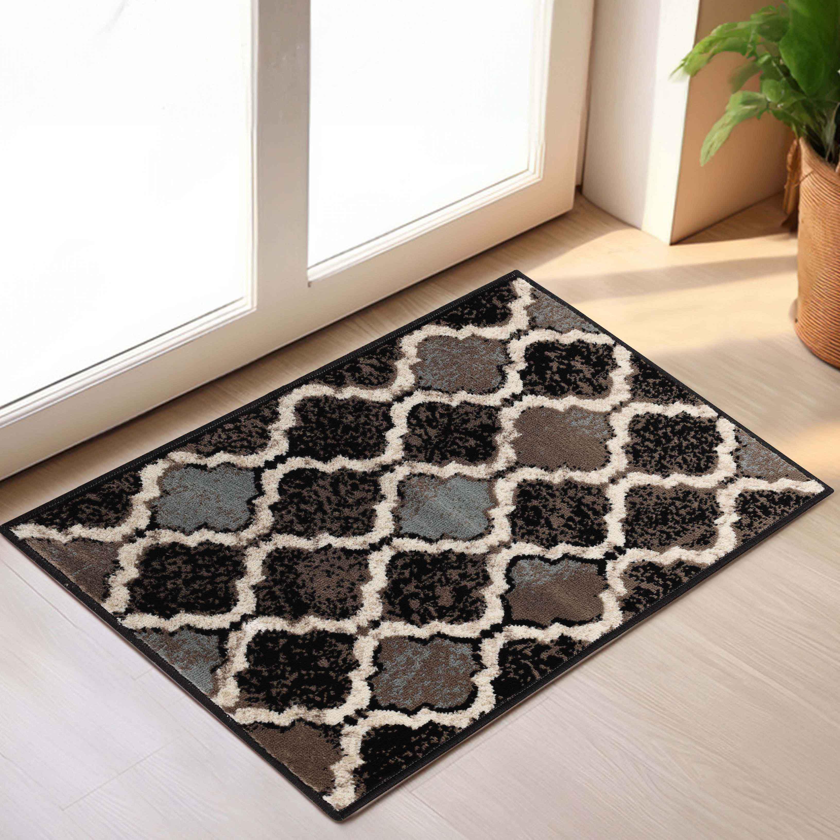 Viking Contemporary Geometric Trellis Indoor Area Rug or Runner - Rugs by Superior