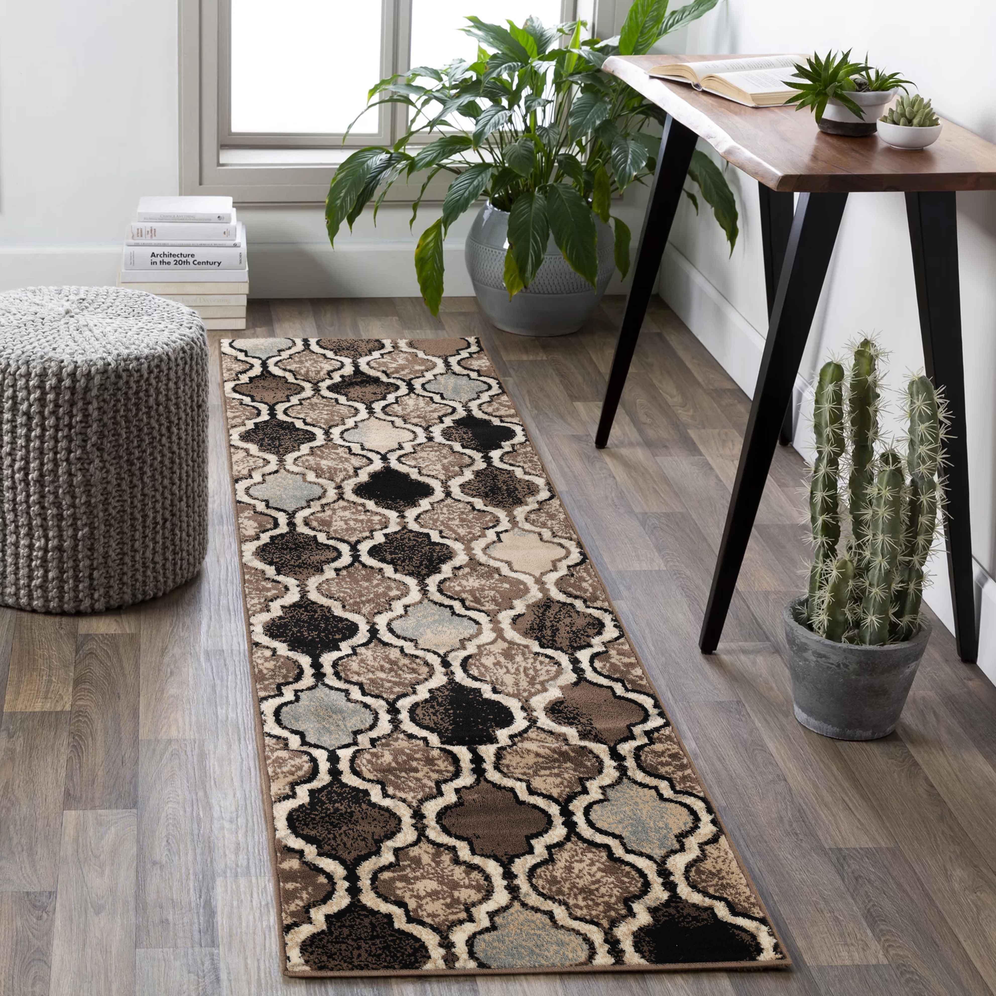 Viking Contemporary Geometric Trellis Indoor Area Rug or Runner - Rugs by Superior