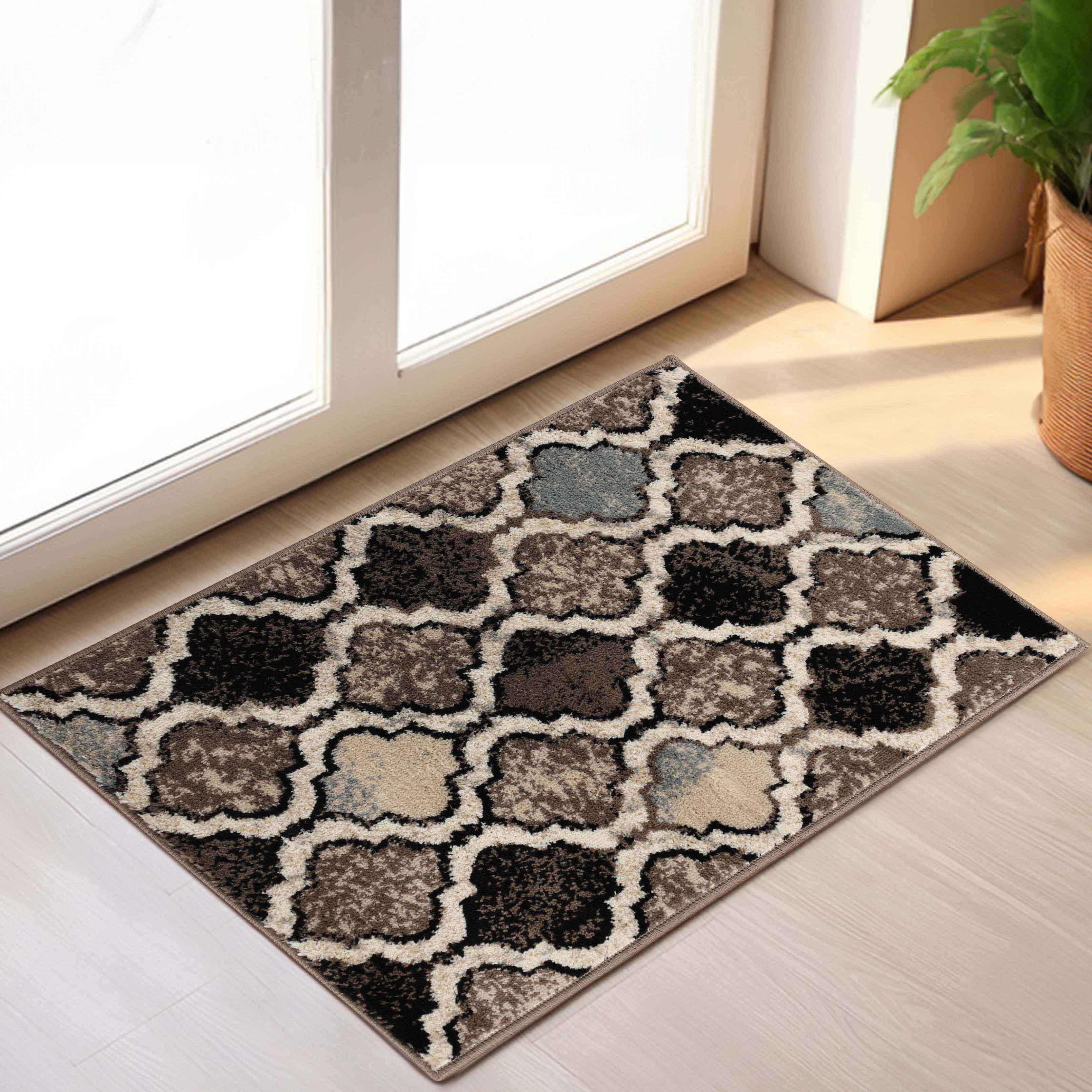 Viking Contemporary Geometric Trellis Indoor Area Rug or Runner - Rugs by Superior