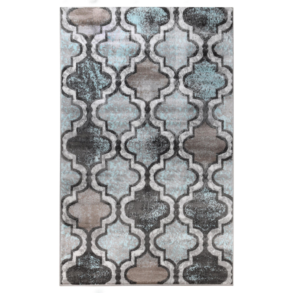 Viking Contemporary Geometric Trellis Indoor Area Rug or Runner - Rugs by Superior - Superior 