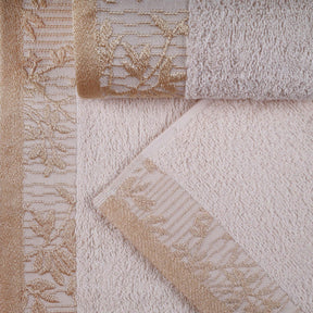 Wisteria Cotton Floral Jacquard 12 Piece Towel Set - Towel Set by Superior - Superior 