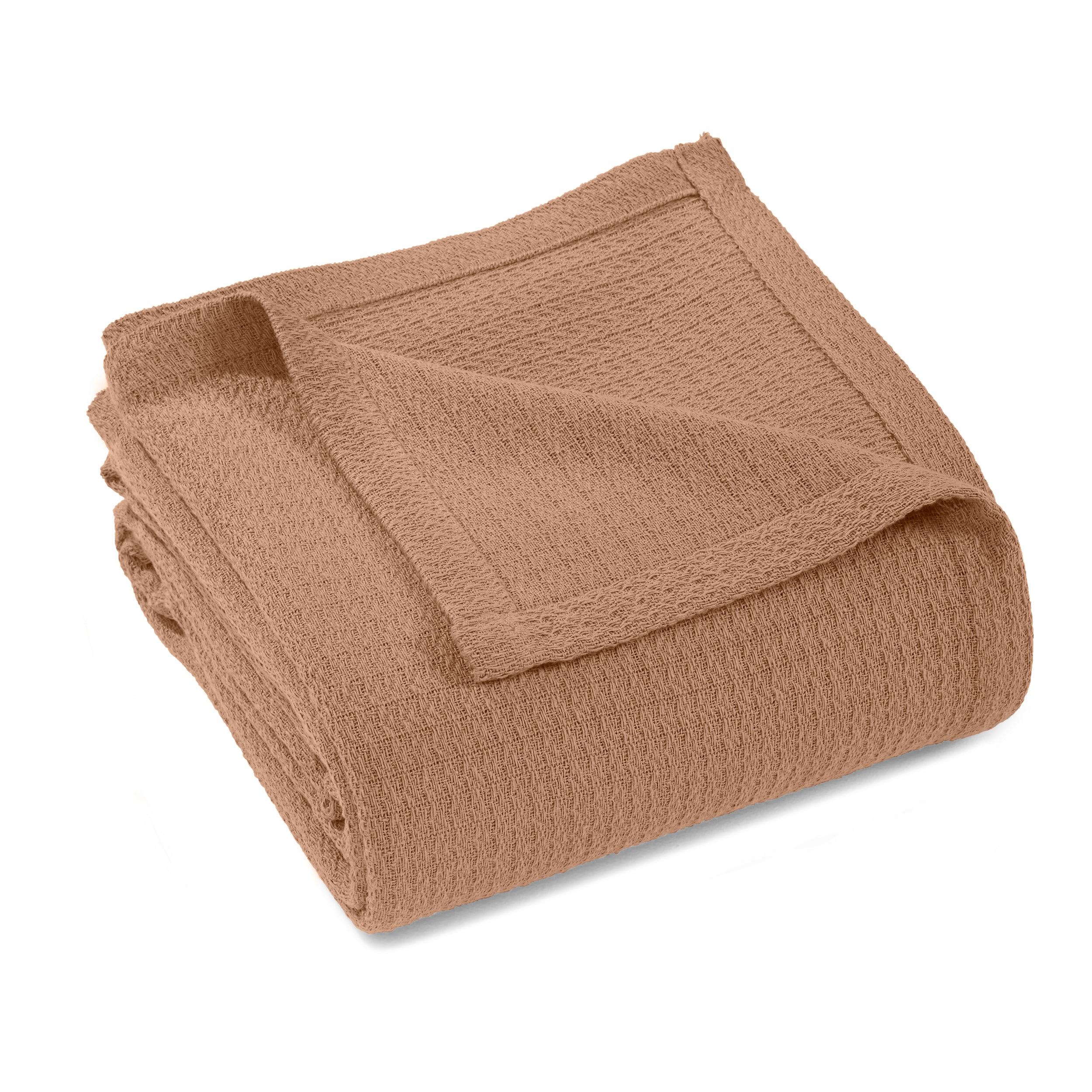 Waffle Weave Honeycomb Knit Soft Solid Textured Cotton Blanket - Blanket by Superior