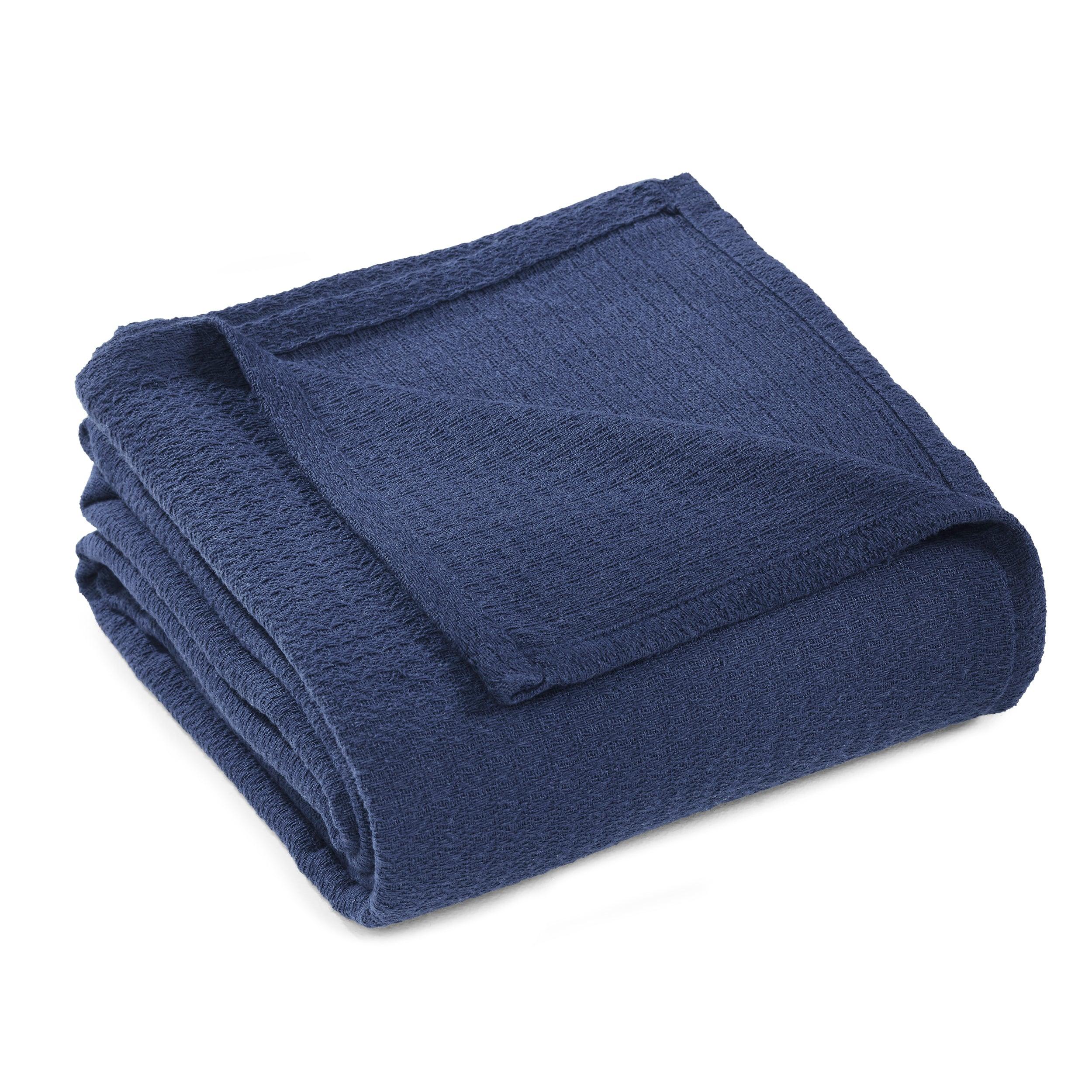 Waffle Weave Honeycomb Knit Soft Solid Textured Cotton Blanket - Blanket by Superior