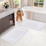 100% Cotton Absorbent Greek Key Border Solid 2 Piece Bath Mat Set - Bath Mats by Superior