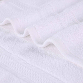 Chevron Zero Twist Solid and Jacquard Soft Cotton 6 Piece Towel Set