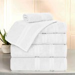 Smart Dry Zero Twist Cotton Medium Weight 6 Piece Assorted Towel Set - Towel Set by Superior