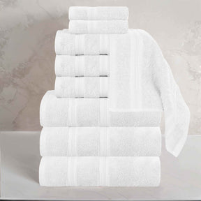 Smart Dry Zero Twist Cotton Medium Weight 9 Piece Assorted Towel Set