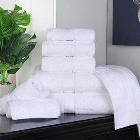 Madison Egyptian Cotton Pile Plush Heavyweight 8 Piece Towel Set