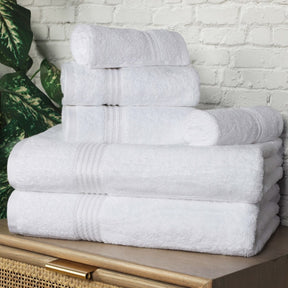 Heritage Egyptian Cotton Plush Absorbent Luxury 6 Piece Towel Set