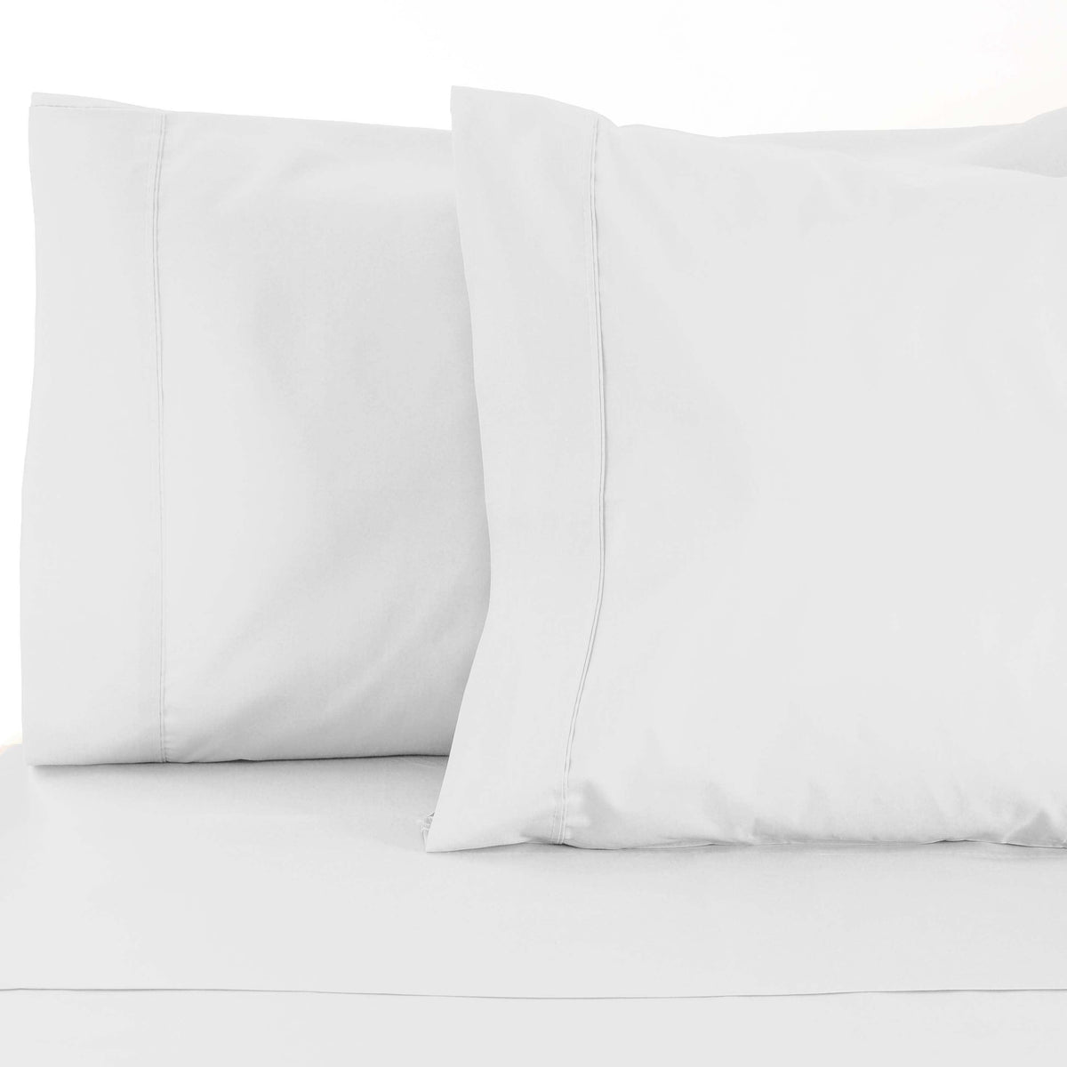 Cotton Blend 800 Thread Count Solid Pillowcase Set of 2 - White