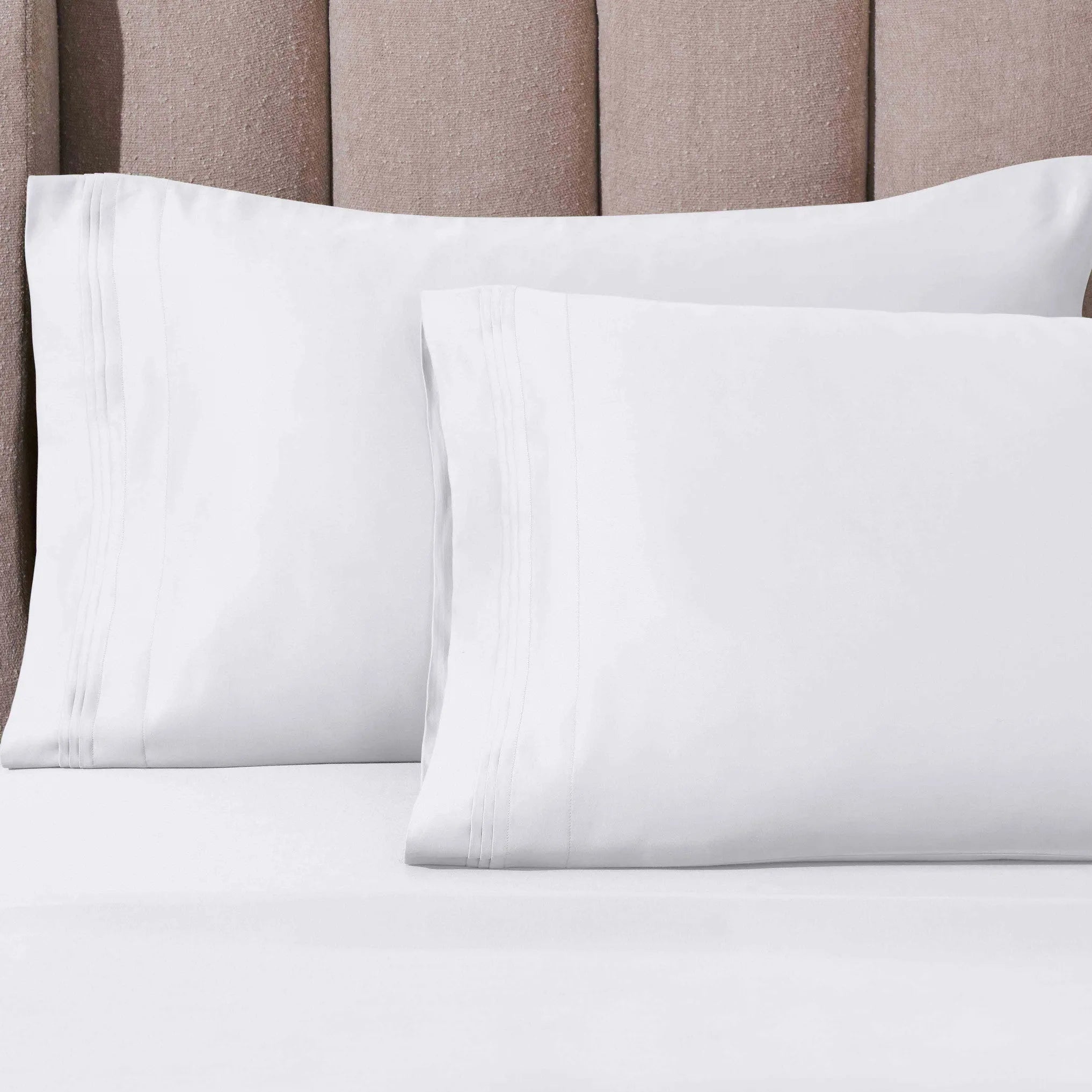 1000 Thread Count Egyptian Cotton Solid Pillowcase Set - Pillowcases by Superior