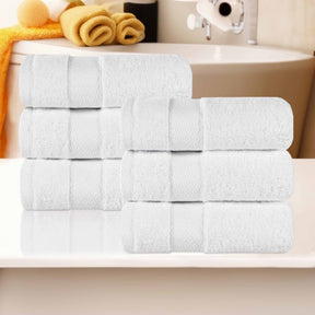 Niles Egyptian Giza Cotton Plush Thick Absorbent Hand Towel Set of 6