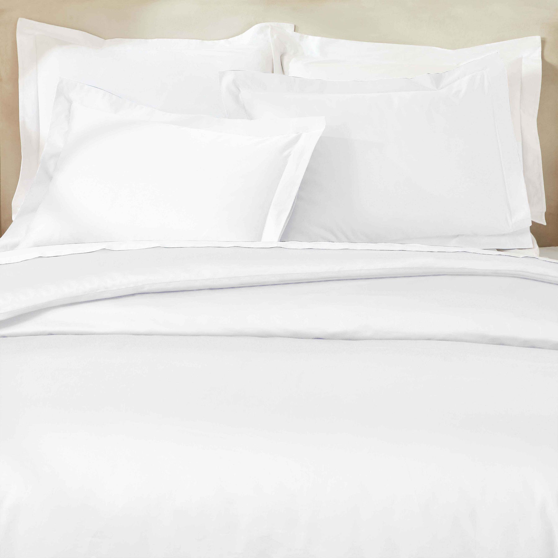 Egyptian Cotton 850 Thread Count Solid Luxury 3 Piece Duvet Cover Set - White