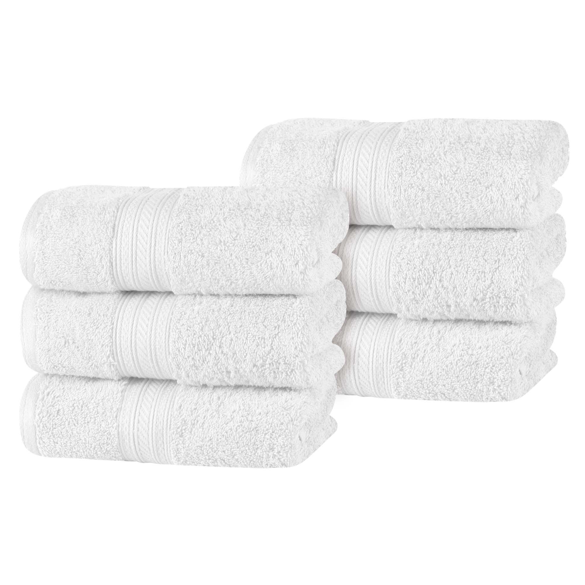 Atlas Cotton Plush Absorbent Heavyweight Luxury Hand Towel Set of 6 - Hand Towel Set by Superior