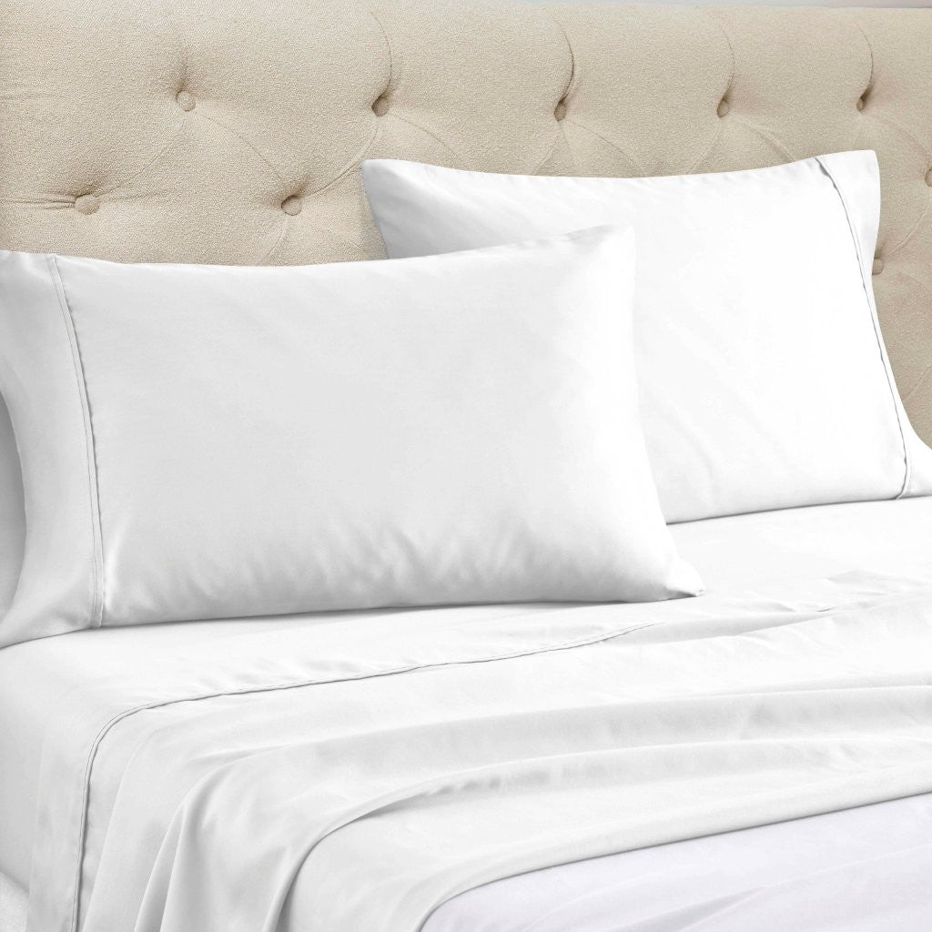 Cotton Blend Solid Deep Pocket Bed Sheet Set