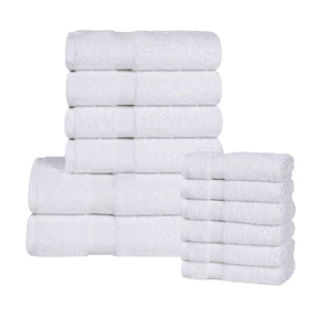 Eco-Friendly Cotton Absorbent Assorted 12 Piece Towel Set