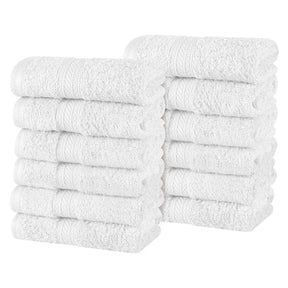 Atlas Cotton Absorbent Heavyweight Face Towel Washcloth Set of 12