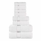 Niles Egyptian Giza Cotton Plush Heavyweight Soft 8 Piece Towel Set - Towel Set by Superior