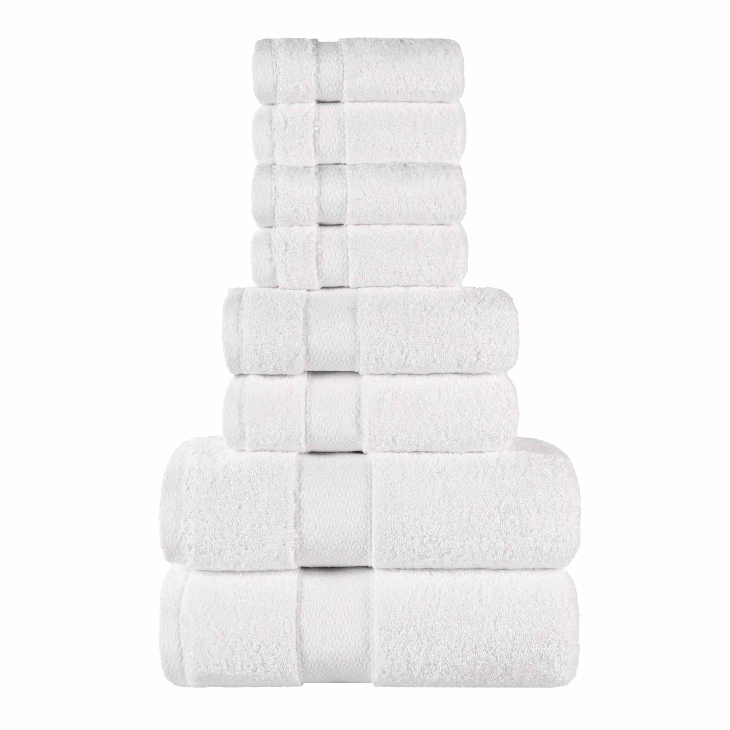 Niles Egyptian Giza Cotton Plush Heavyweight Soft 8 Piece Towel Set - Towel Set by Superior