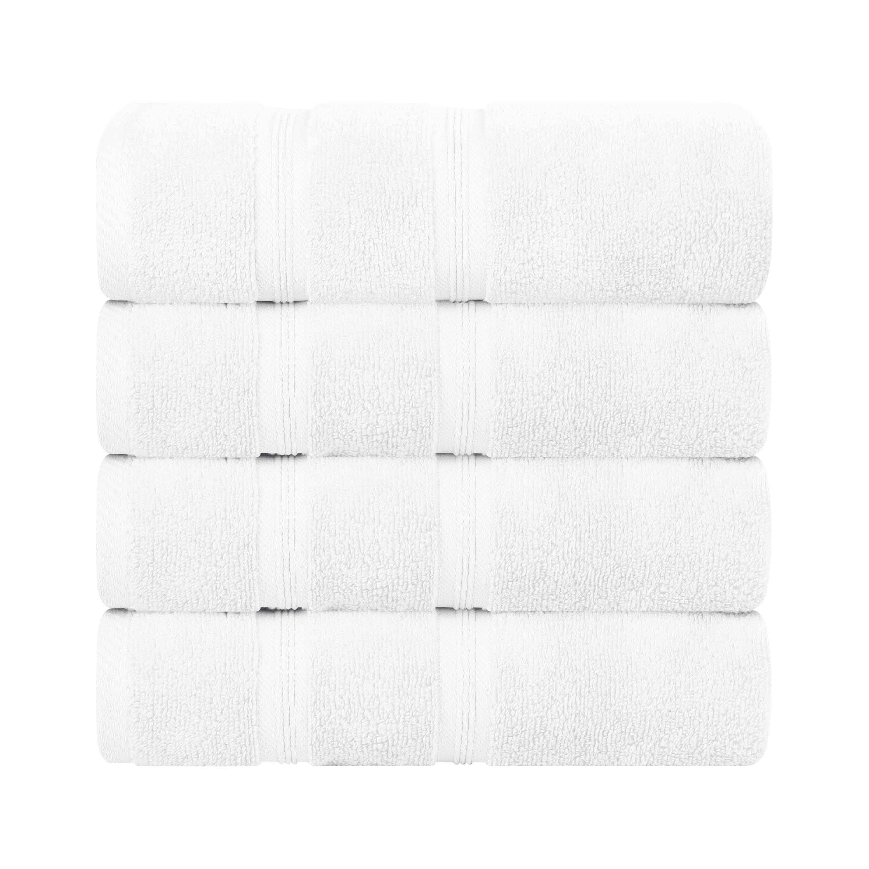 Smart Dry Zero Twist Cotton Medium Weight Bath Towels, Set of 4 - Bath Towel by Superior