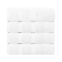 Smart Dry Zero Twist Cotton Medium Weight Bath Towels, Set of 4