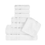 Hays Cotton Medium Weight 8 Piece Assorted Bathroom Towel Set - Towel Set by Superior