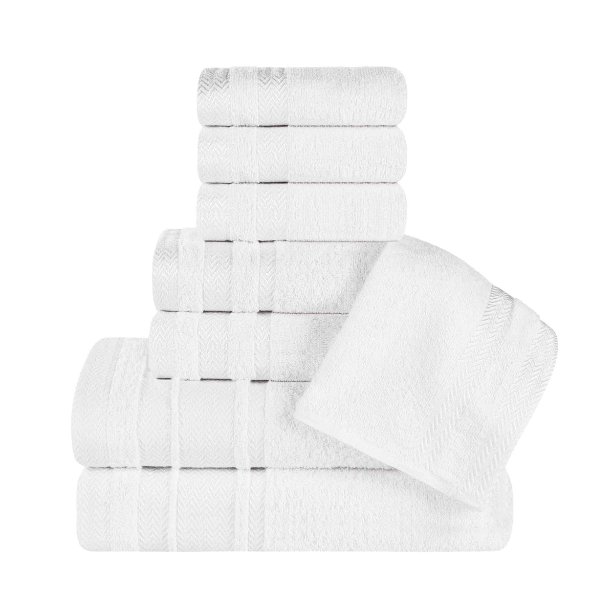 Hays Cotton Medium Weight 8 Piece Assorted Bathroom Towel Set