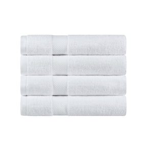 Egyptian Cotton Dobby Border Medium Weight 4 Piece Bath Towel Set - Bath Towel by Superior - Superior 