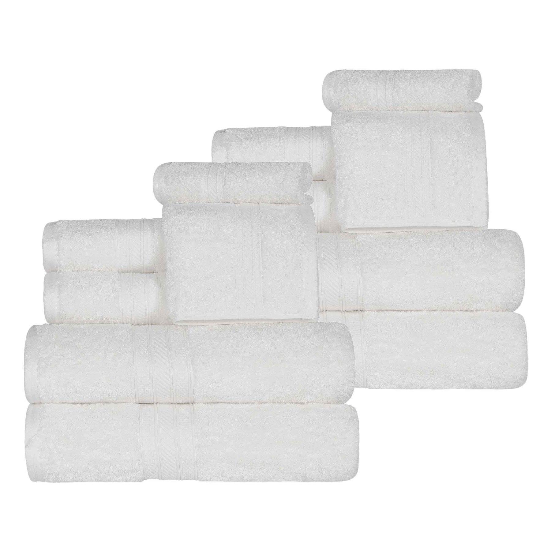 Atlas Cotton Plush Absorbent Heavyweight 12 Piece Assorted Towel Set