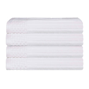 Soho Ribbed Cotton Absorbent Bath Towel Set of 4 - Bath Towel by Superior - Superior 