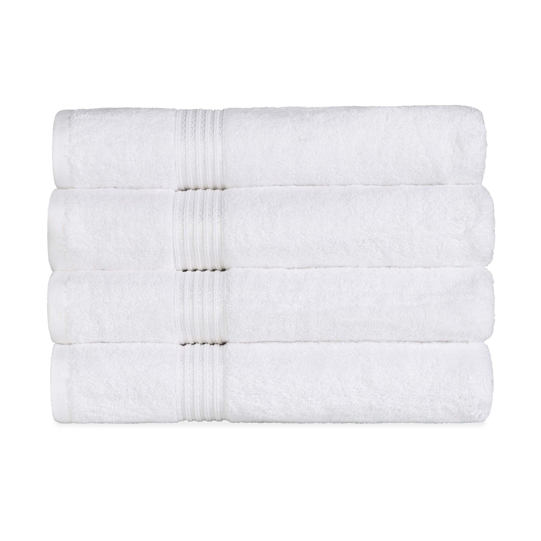 Heritage Egyptian Cotton Plush Absorbent Luxury Bath Towel Set of 4