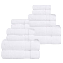 Belmont Zero Twist Cotton Medium Weight Absorbent 12 Piece Towel Set