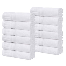 Venice Zero Twist Cotton Medium Weight Face Towels, Set of 12