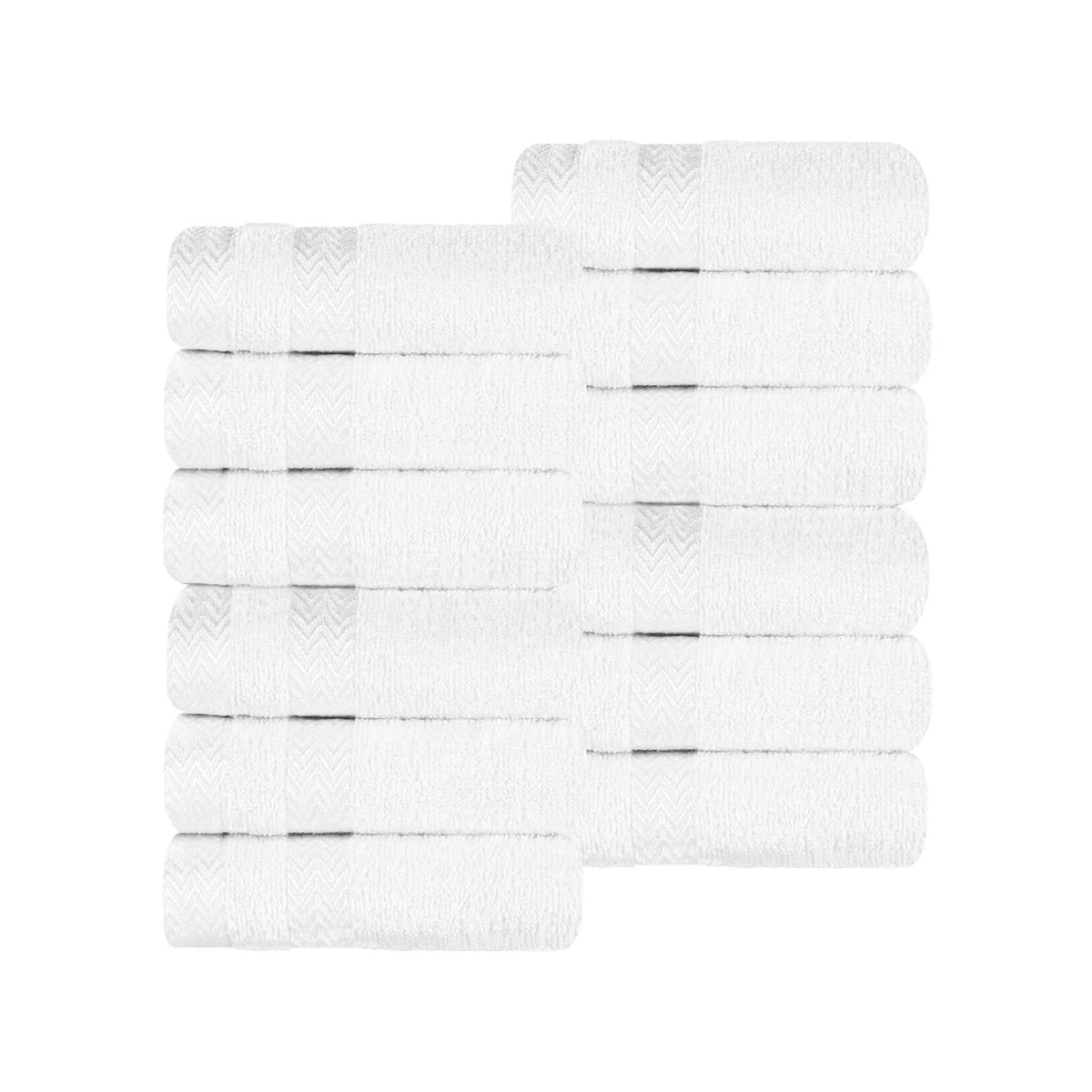 Hays Cotton Medium Weight Soft Face Towel Washcloth Set of 12