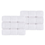 Napa Zero Twist Cotton Solid Waffle Honeycomb Hand Towel Set of 6 - Towel Set by Superior