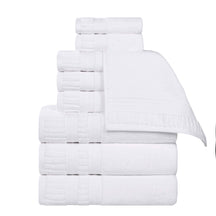 Venice Zero Twist Cotton Medium Weight Absorbent 9 Piece Towel Set