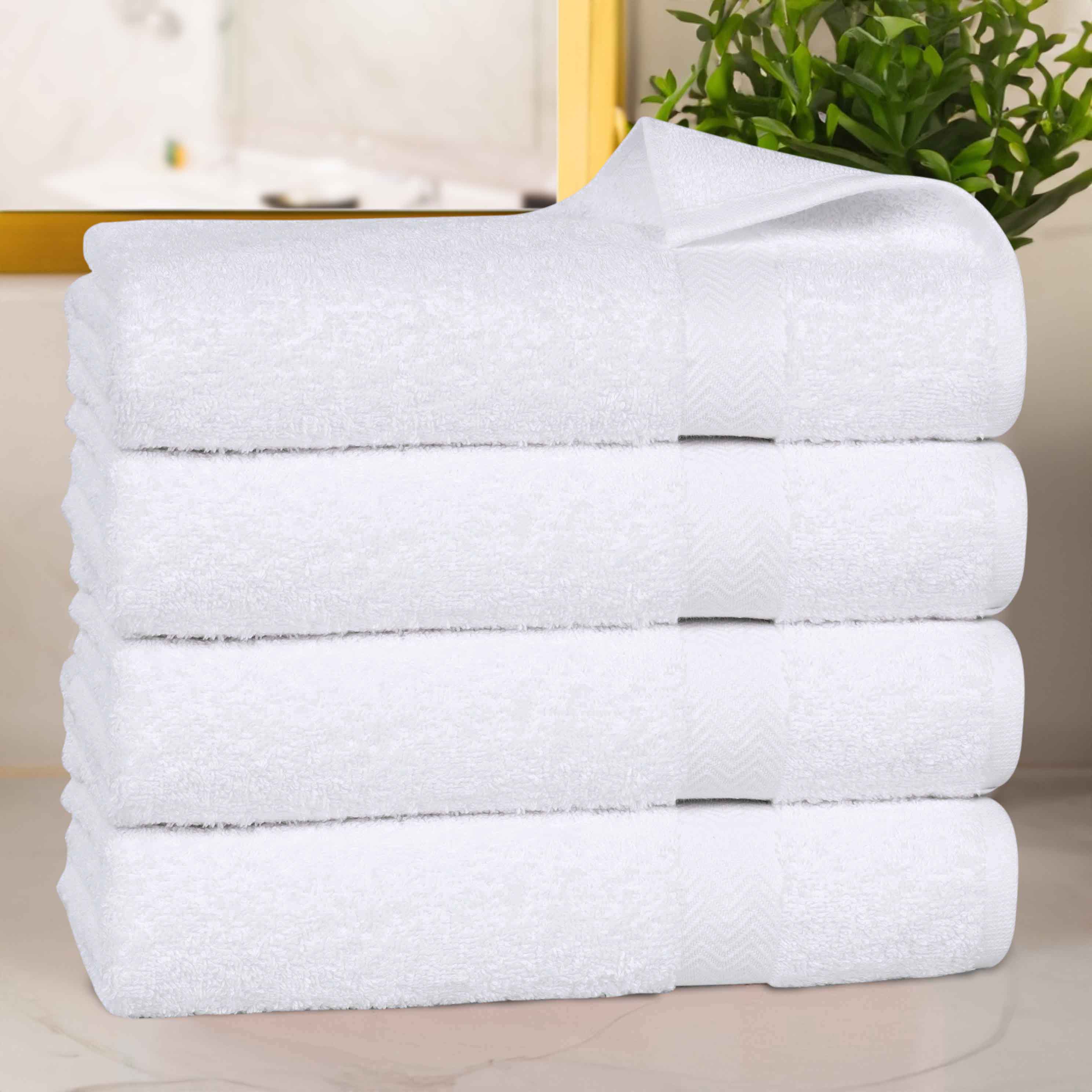 Cotton Highly Absorbent Eco-Friendly Quick Dry 4 Piece Bath Towel Set - Bath Towel by Superior