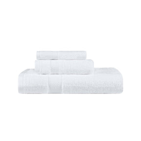 Kendell Egyptian Cotton Quick Drying 3 Piece Towel Set - White