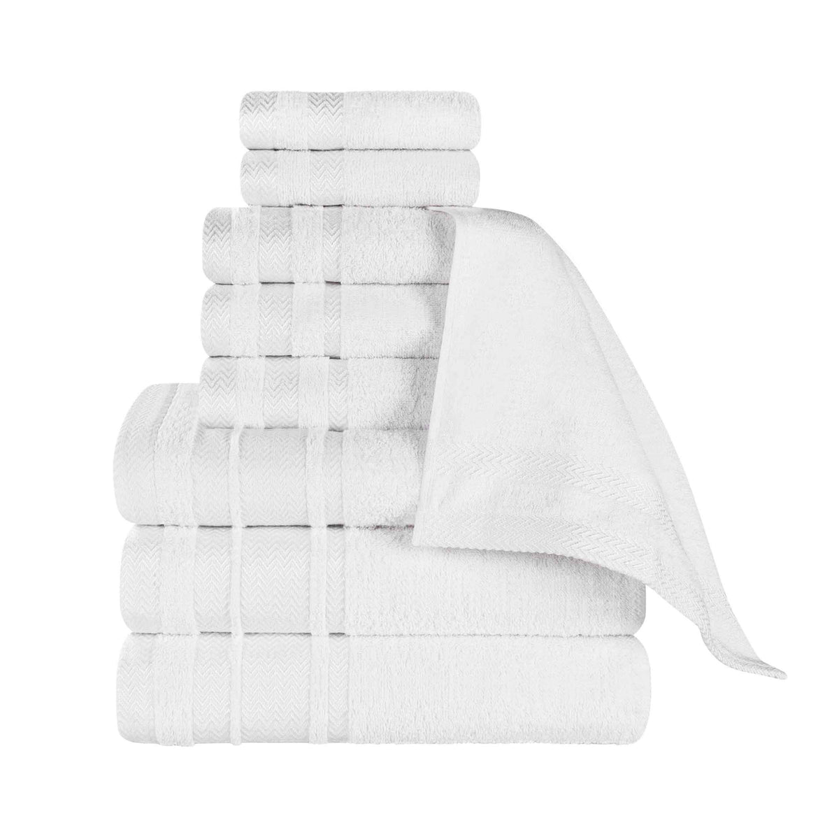 Hays Cotton Medium Weight 9 Piece Assorted Bathroom Towel Set