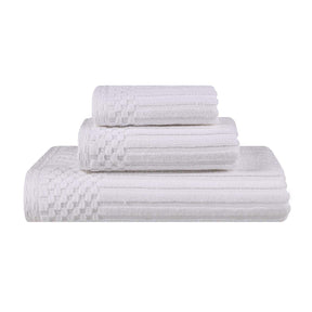 Soho Ribbed Cotton Absorbent 3 Piece Assorted Towel Set - Towel Set by Superior - Superior 